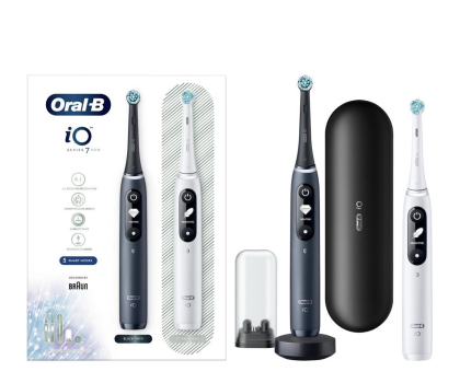 Szczoteczka elektryczna Oral-B Szczoteczeka magnetyczna iO7 Duo (biała + czarna)